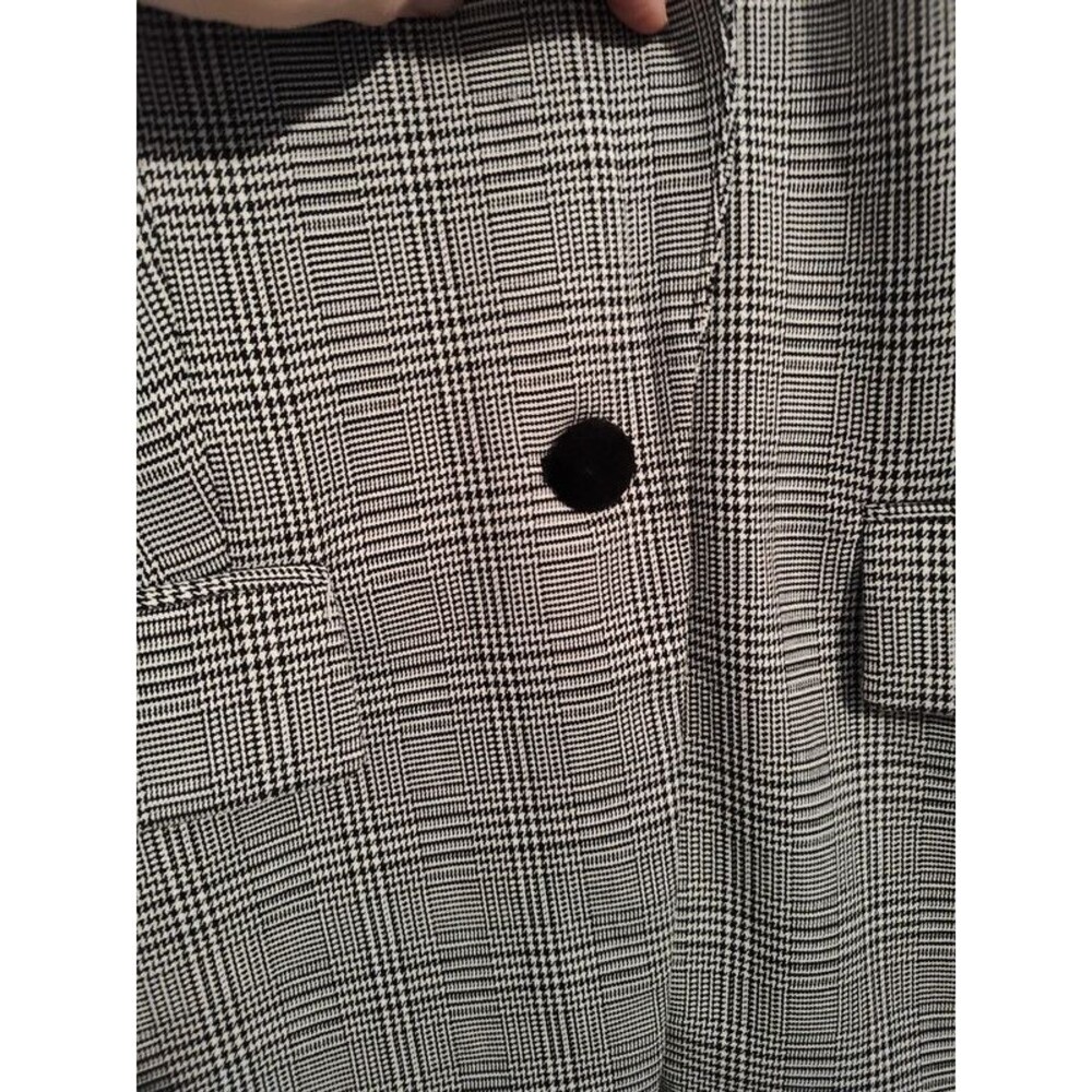 Loft women's black grey white blazer tailored jacket size 8 like new - Picture 7 of 16